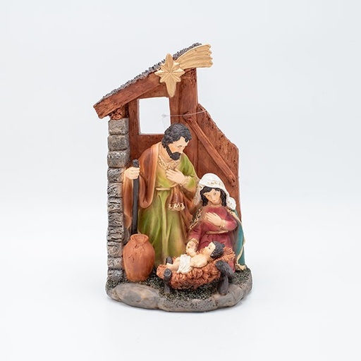 [600-47726] BELÉN CON CASA, 14X11,5X24,5CM