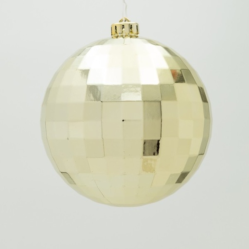 [600-47763] BOLA DE PLÁSTICO, DISCO, DORADA, SET DE 2 PIEZAS, 15 CM