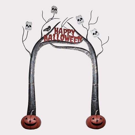 [600-47997] ARCO METÁLICO, HALLOWEEN, 220X45X302CM