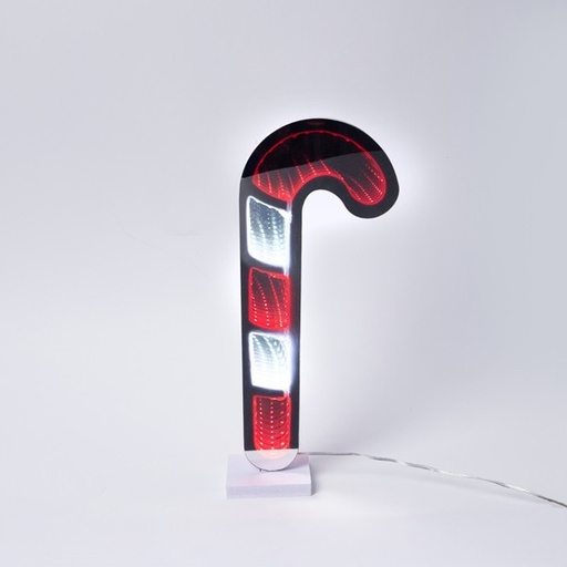 [600-48018] ESPEJO DECORATIVO CON CINTA LED, ADAPTADOR, 119 LED, LED ROJO Y BLANCO, CABLE DE 3 M, IP44