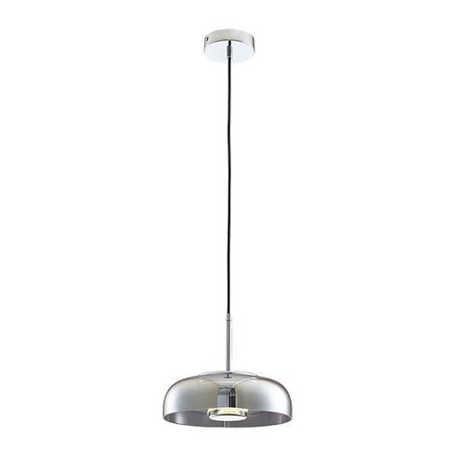 [144-15040] LÁMPARA COLGANTE ALUMINIO 5W Ø23ΧH8CM 3CCT GRIS OSCURO ARTE ILLUMINA SATURN