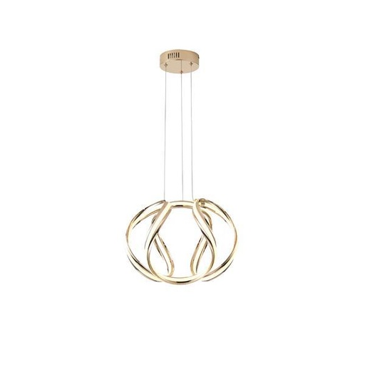 [144-15077] LÁMPARA DE TECHO COLGANTE ALUMINIO LED 38W 2800lm 3000K Ø60mm ORO ARTE ILLUMINA ORBIT