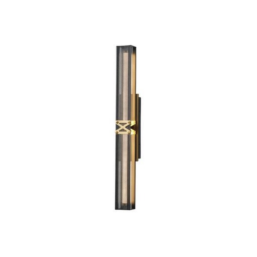 [144-17044] APLIQUE DE PARED ALUMINIO LED 13W 780lm 3000K 600x100mm NEGRO-ORO ARTE ILLUMINA LUIS