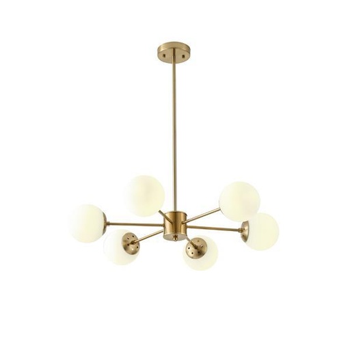 [144-20020] LÁMPARA DE TECHO COLGANTE 6xE27 MÁX. 15W 720x730mm BLANCO ARTE ILLUMINA PUFF