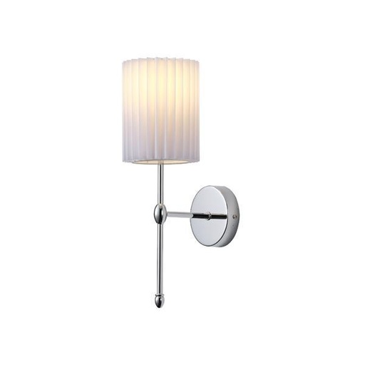[144-24050] APLIQUE DE PARED TELA 1xE14 MÁX. 15W 180×130×400mm BLANCO ARTE ILLUMINA VELI