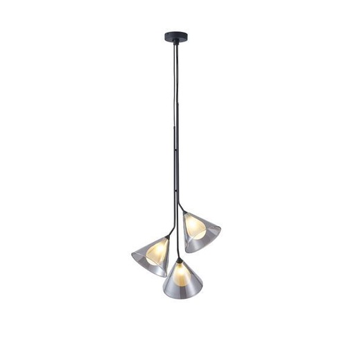 [144-24113] LÁMPARA DE TECHO COLGANTE CRISTAL 3 LUCES G9 MAX 3X10W 420x1680mm ARTE ILLUMINA DELTA