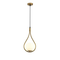 LÁMPARA COLGANTE CRISTAL 1xE27 MAX 15W 210x1490mm BLANCO ARTE ILLUMINA ORBA