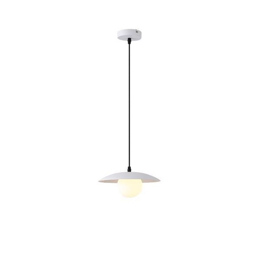 [144-28527] LÁMPARA COLGANTE ΜΕΤΑL G9 ΜΑΧ 7W 250x250x125mm BLANCO ARTE ILLUMINA COBA CABANA