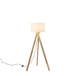 LÁMPARA DE PIE MADERA CLARA 1xE27 MÁX. 15W 450x1450mm ARTE ILLUMINA MADERA