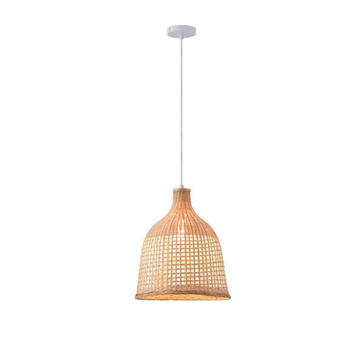 [144-33096] LÁMPARA DE TECHO COLGANTE BAMBÚ 1xE27 MÁX. 15W Ø310mm ARTE ILLUMINA EARTHY