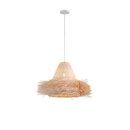[144-33097] LÁMPARA DE TECHO COLGANTE BAMBÚ 1xE27 MÁX. 15W Ø560mm ARTE ILLUMINA SISAL