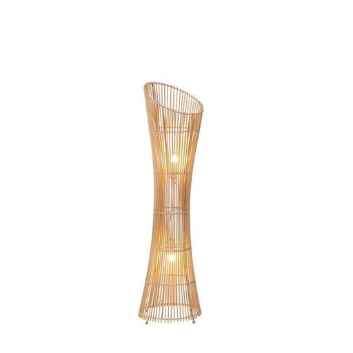 [144-33099] LÁMPARA DE PIE BAMBÚ 1xE27 MÁX. 15W 295x295x1180mm ARTE ILLUMINA CALYPSO