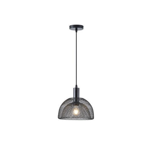 [144-46010] LÁMPARA DE TECHO COLGANTE 1xE27 MÁX. 15W 255x1280mm CAMPANA ARTE ILLUMINA NEGRA HOOD