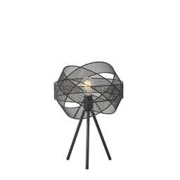 LÁMPARA DE MESA METAL 1xE27 MÁX 15W 300x300x4700mm METAL NEGRO ARTE ILLUMINA OGGI
