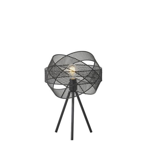 [144-46016] LÁMPARA DE MESA METAL 1xE27 MÁX 15W 300x300x4700mm METAL NEGRO ARTE ILLUMINA OGGI