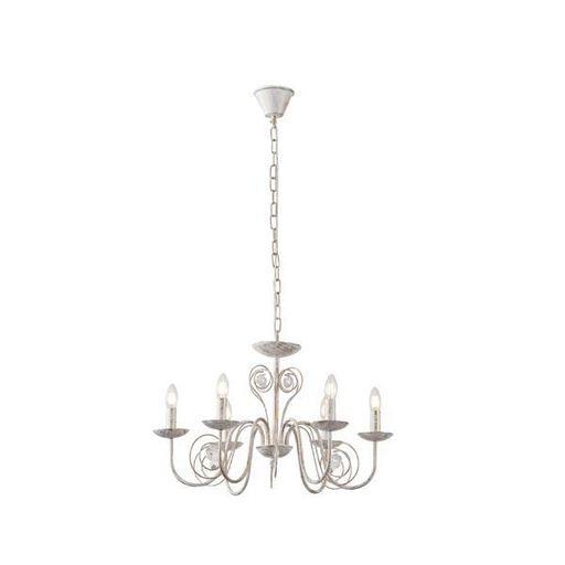[144-47015] LÁMPARA DE TECHO  COLGANTE METAL-VIDRIO TRANSPARENTE 6xE27 MÁX. 15W 340x640mm ARTE ILLUMINA DUKE