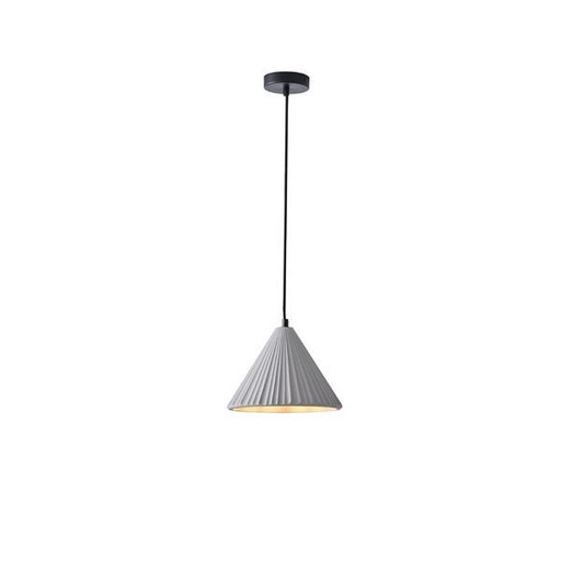 [144-50010] LÁMPARA DE TECHO COLGANTE HORMIGÓN LUZ 1xΕ27 Ø240X1710mm GRIS ARTE ILLUMINA PLATRE
