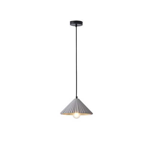 [144-50011] LÁMPARA DE TECHO COLGANTE HORMIGÓN 1xE27 Ø250X1640mm GRIS ARTE ILLUMINA PLATRE