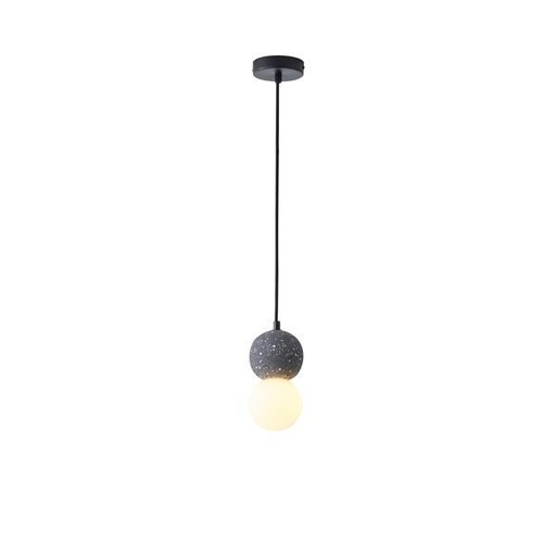 LÁMPARA DE TECHO COLGANTE DE HORMIGÓN Y VIDRIO G9 Ø100X1710mm ARTE ILLUMINA SALPICO