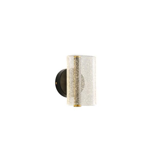 [144-58010] APLIQUE DE PARED ACRÍLICO ESTAMPADO NIEVE 8W 720lm 3000K 420x380mm NEGRO ARTE ILLUMINA SPARKY