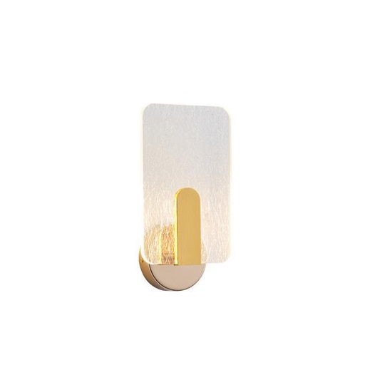 [144-58015] APLIQUE DE PARED ACRÍLICO 8W 3000K 720lm 580x360mm ORO ARTE ILLUMINA VOLET