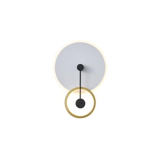 [144-58026] APLIQUE DE PARED LED 15W 1000lm 3000K 280x400x70mm ORO ARTE ILLUMINA O CLOCK