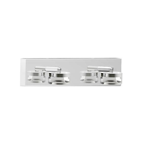 [144-80550] APLIQUE DE PARED PARA BAÑO 2x3W 500lm IP44 CROMO ARTE ILLUMINA FRESH