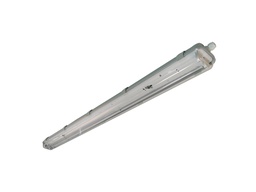 PANTALLA ESTANCA "DICHT" 2xTUBO LED 120cm PC 1263x108x90mm AIMUR (Pack 10 unidades)