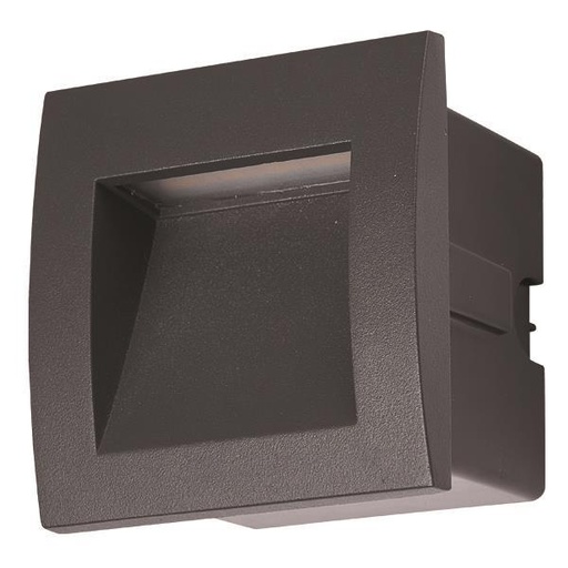 EMPOTRABLE PARED LED "VAGG" 3W IP54 220-240V 90x90x70mm PRO ARTE ILLUMINA