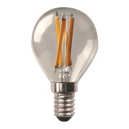 BOMBILLA LED G45 FILAMENTO CRUZADO 4.2W E14 220-240V