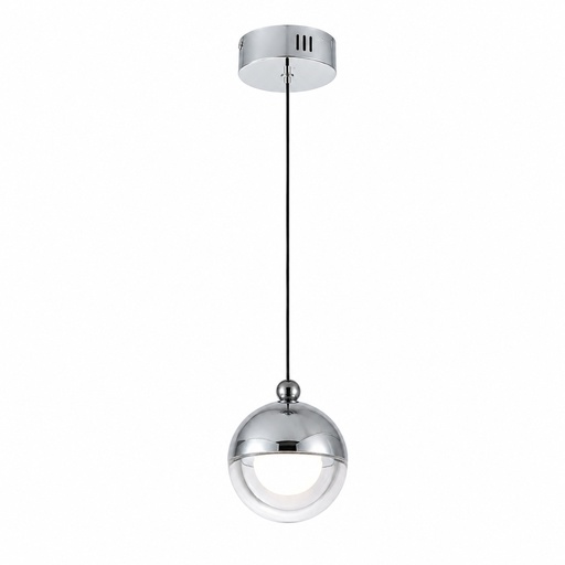LÁMPARA DE TECHO COLGANTE ALUMINIO REDONDO LED 6W 500Lm 3000K Ø100x1200mm ARTE ILLUMINA MELANIE