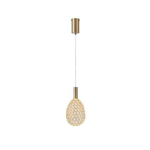 LÁMPARA DE TECHO COLGANTE OVAL LED 6.3W 648lm 3000K Ø140x1588mm ARTE ILLUMINA PERFORATO