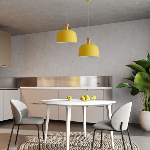 LÁMPARA DE TECHO COLGANTE METAL 1xE27 MAX 15W 230x320mm  ARTE ILLUMINA SMOOTH