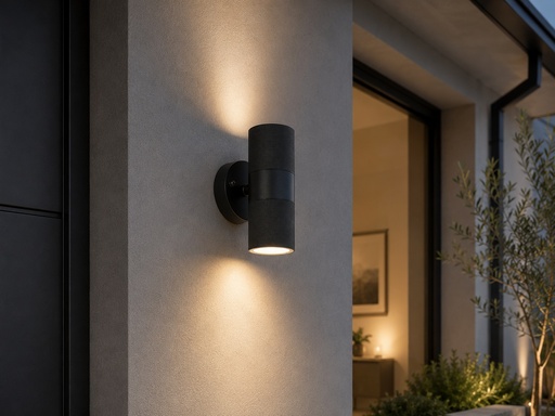 APLIQUE DE PARED REDONDO ALUMINIO UP-DOWN  2xGU10 Máx. 7W IP44 ARTE ILLUMINA