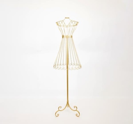 [752-28570] MODELO DECORACIÓN METAL DORADO 40.5X35.5X142CM