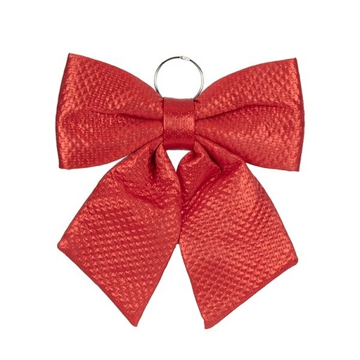 [600-48419] LAZO ROJO, CON TEXTURA EN RELIEVE, 34CM