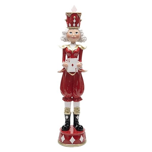 [600-48725] NIÑA AS DE DIAMANTES, POLIRRESINA, 9.50X11X43CM