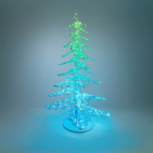 [600-23527] DISEÑO PROFESIONAL BLANCO ÁRBOL 2,13M, ALUMINIO MOTIVO, ACRÍLICO DECORACIÓN, CRISTAL CUENTAS, 24V, M/H, MANDO A DISTANCIA, 560 RGB LED, CABLE DE ALIMENTACIÓN 1,5M, IP67