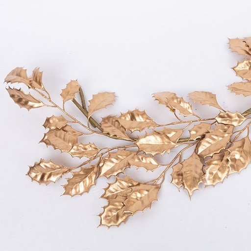 [600-46634] GUIRNALDA CON DORADO HOJAS, 150CM