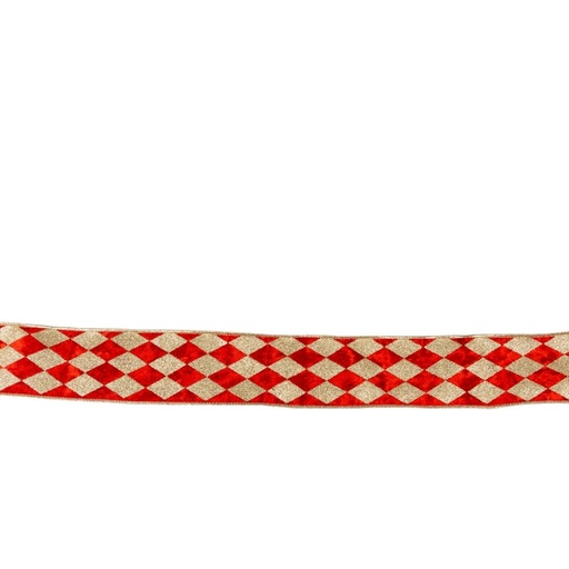 [600-49519] ROJO CHAMPÁN CINTA CON DIAMANTES, TERCIOPELO, DE DOBLE CARA, 914X6.3CM