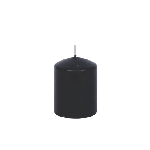 [819-00052] VELA NEGRA CON SÁNDALO AROMA 6X10CM