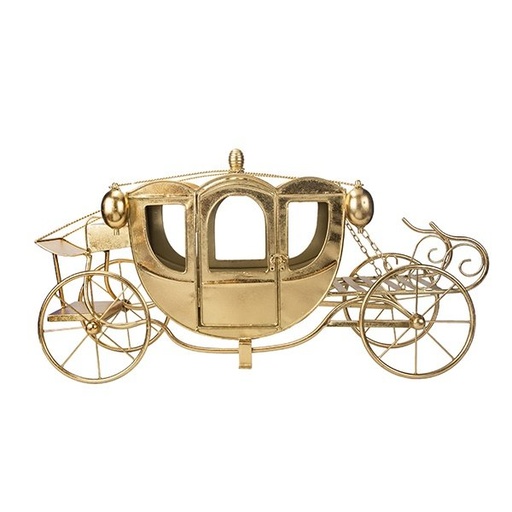 [600-48627] DE CUENTO CARRUAJE, DORADO, METAL, 72.5X26X38.5CM