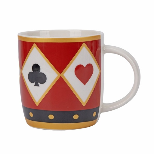 [600-49658] TAZA CON TOCANDO TARJETA SÍMBOLOS, ROJO, 350ML