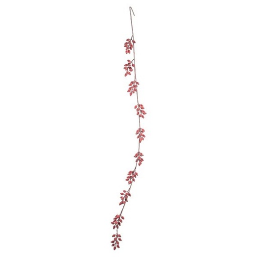 [600-49425] GUIRNALDA CON ROJO CRISTALIZADO BAYAS, 150CM