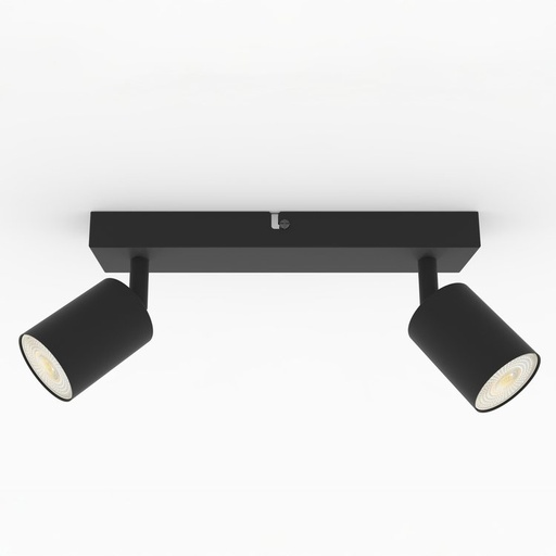 FOCO DE TECHO DOBLE 2xGU10 MÁX. 5W Ø200x60x105 mm ARTE ILLUMINA BRAVA
